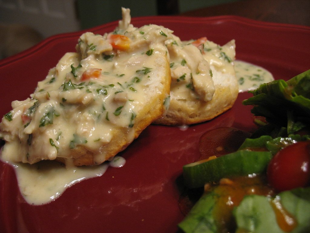 Baked chicken with milk sauce - Mexican recipe

