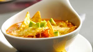 Mexican vegetable soup with nachos - Mexican recipes