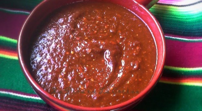 Red chili sauce - Mexican recipe