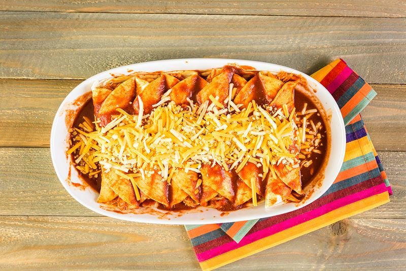 Chicken enchiladas - Mexican food recipe