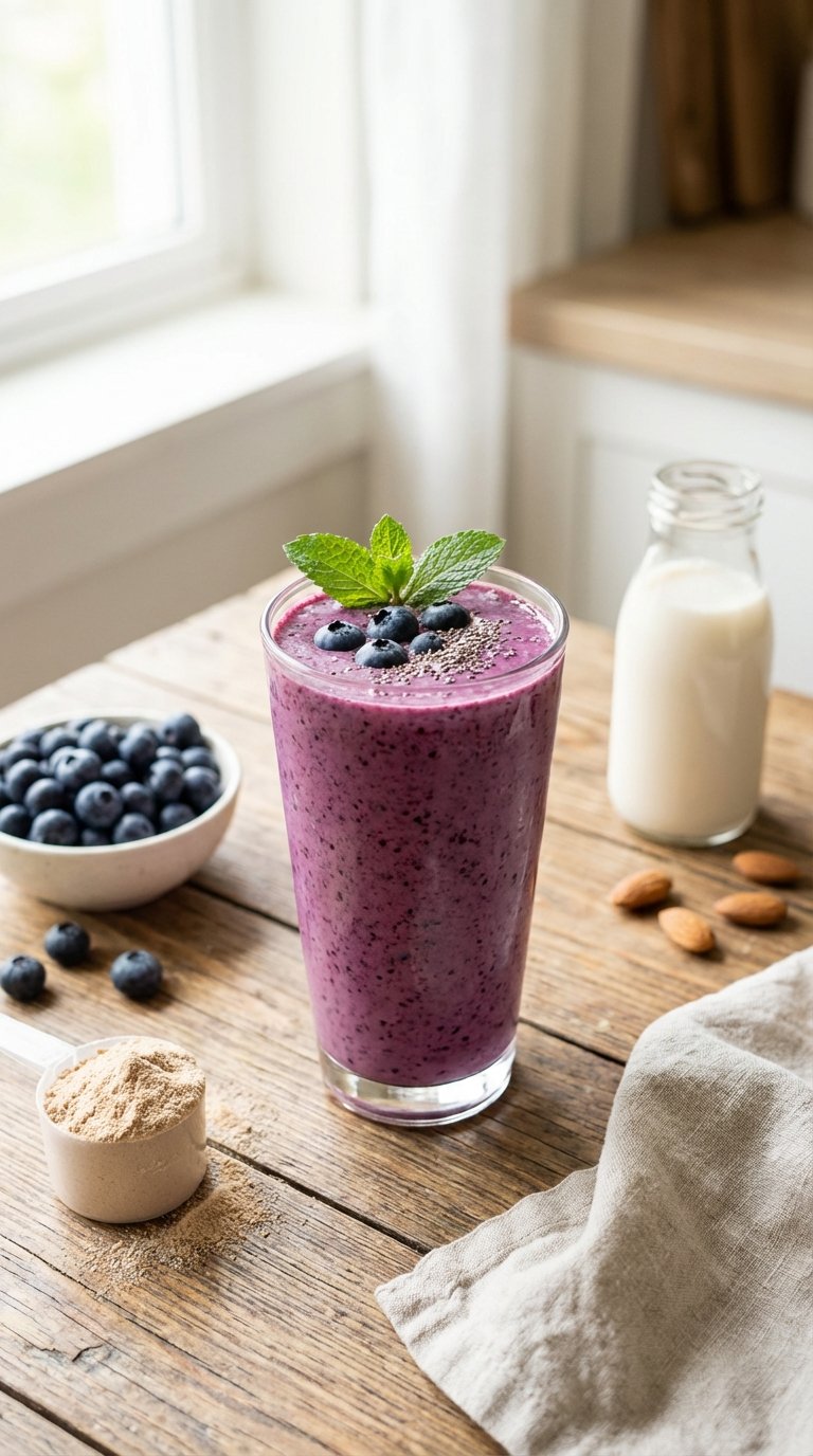 Blueberry Protein Smash — Ideal Post-Workout Fuel